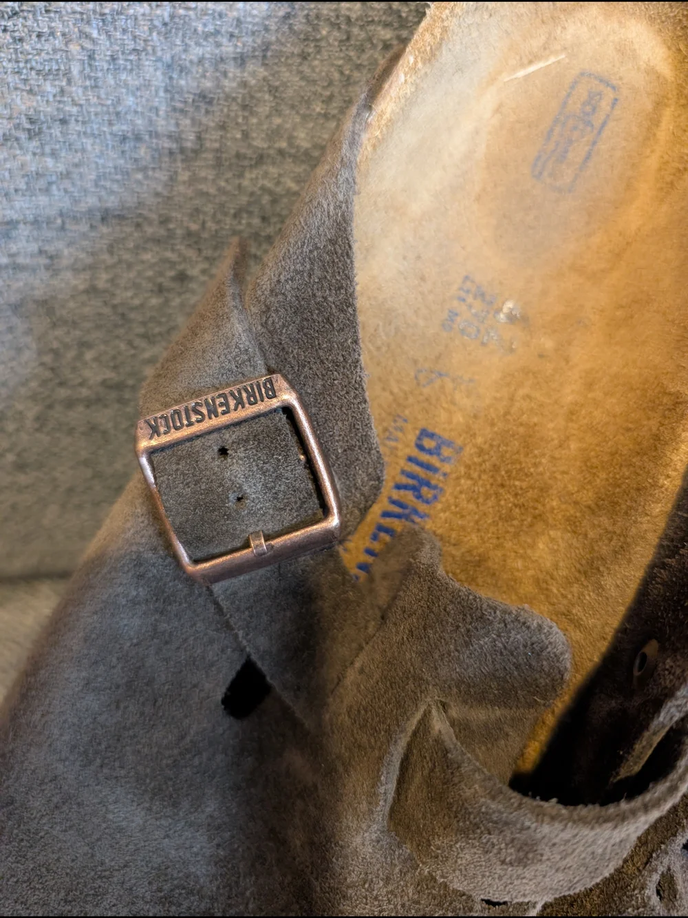 Birkenstock suede upper